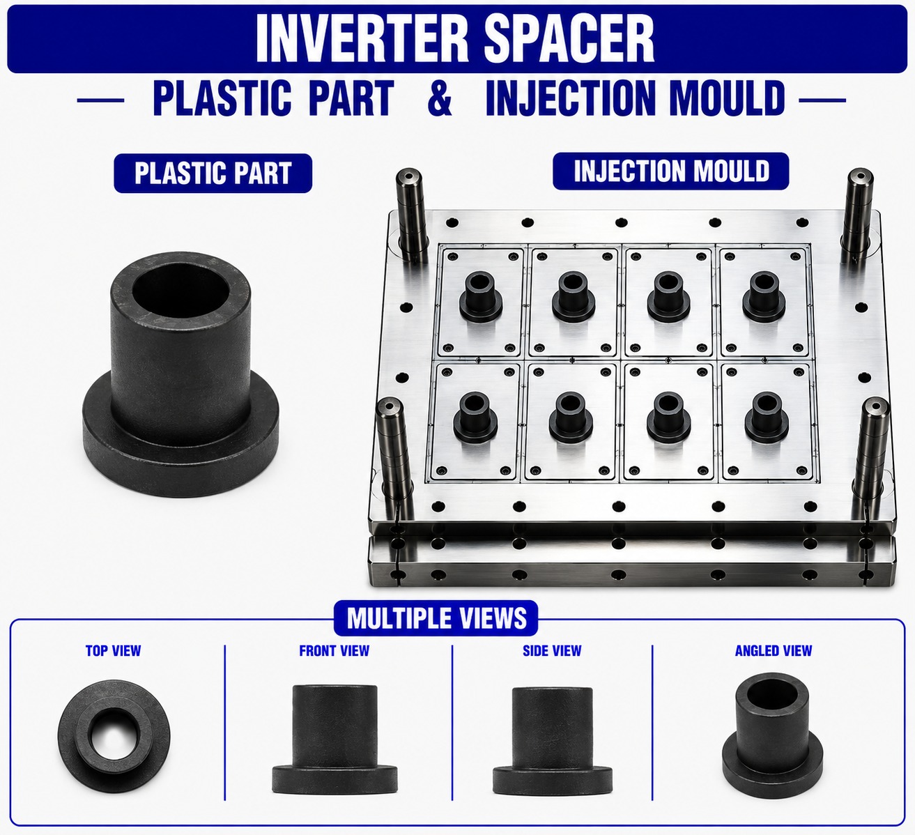 Inverter Plastic Spacer Mould and Moulding Service